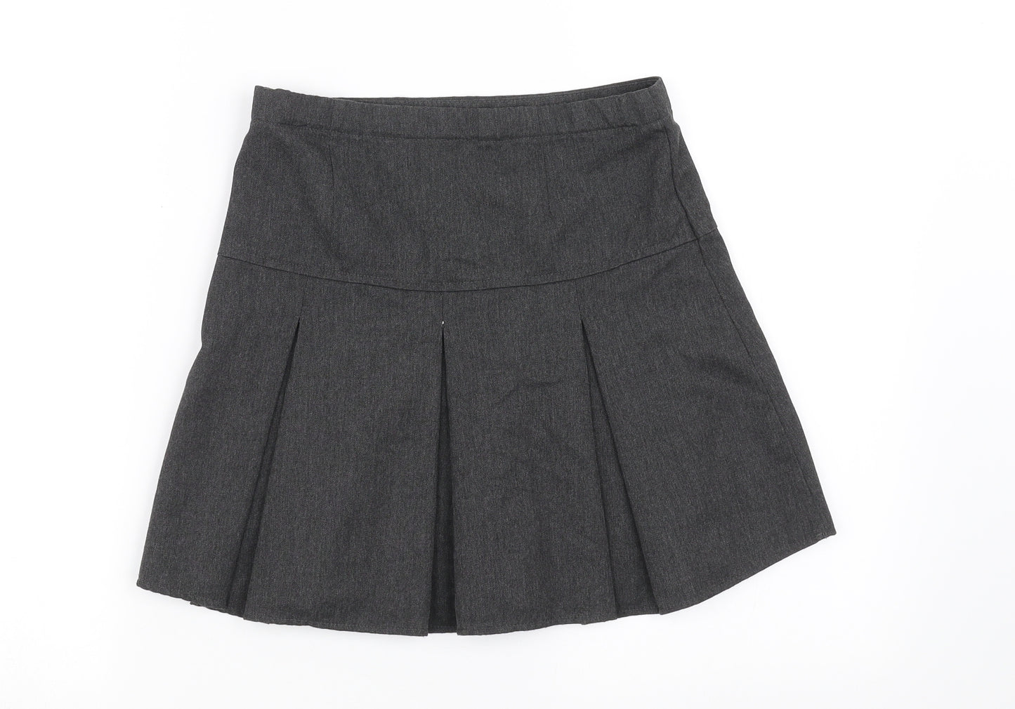 NEXT Girls Grey   Pleated Skirt Size 9 Years