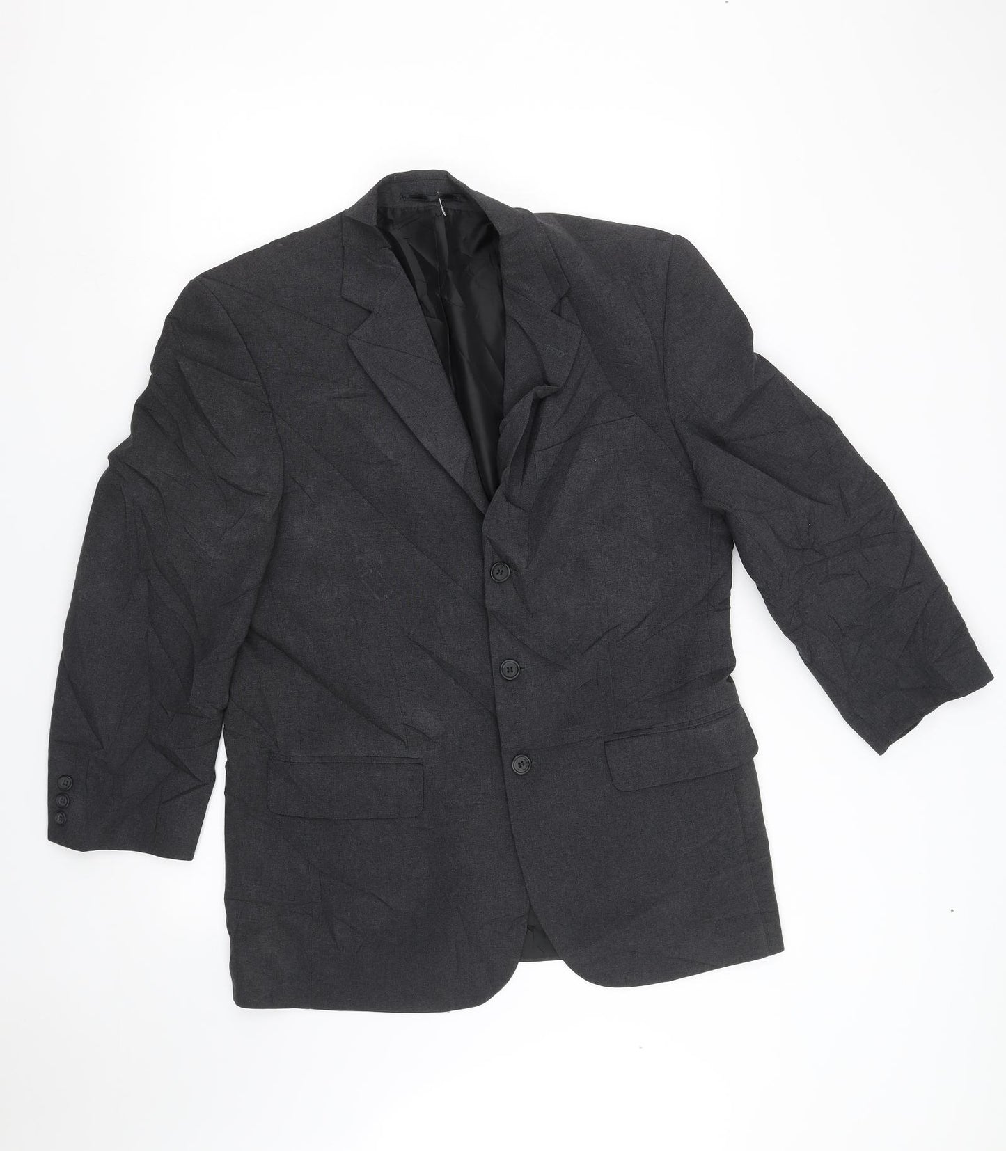 tescos Mens Grey   Jacket Blazer Size XL  - Padded Shoulders