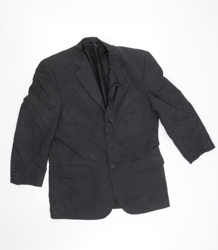 tescos Mens Grey   Jacket Blazer Size XL  - Padded Shoulders