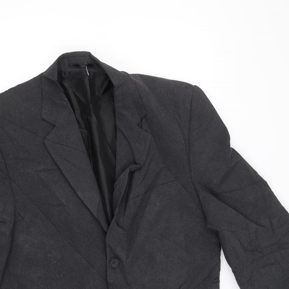 tescos Mens Grey   Jacket Blazer Size XL  - Padded Shoulders