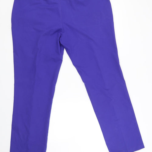 IJP Design Womens Purple   Trousers  Size 38 L24 in - tailored