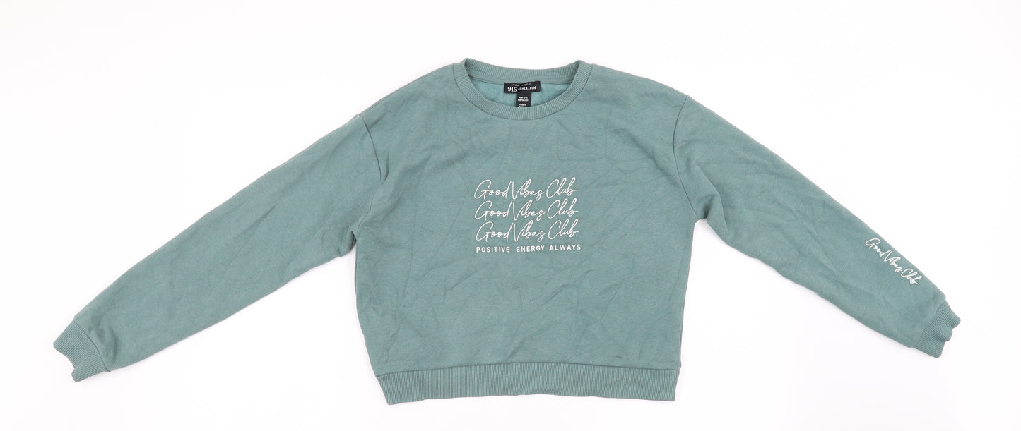 New Look Girls Green   Pullover  Size 10-11 Years