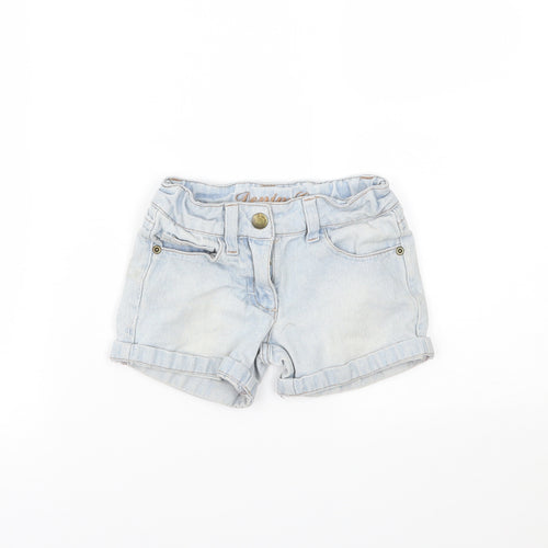 Denim & Co. Girls Blue  Denim Hot Pants Shorts Size 2-3 Years