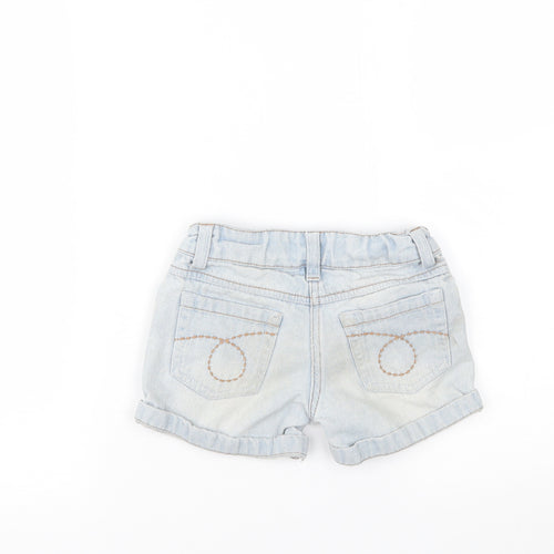 Denim & Co. Girls Blue  Denim Hot Pants Shorts Size 2-3 Years