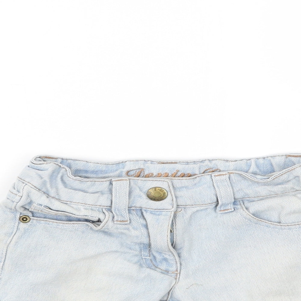 Denim & Co. Girls Blue  Denim Hot Pants Shorts Size 2-3 Years