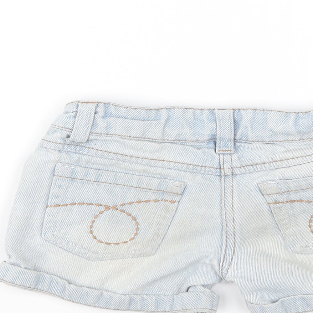 Denim & Co. Girls Blue  Denim Hot Pants Shorts Size 2-3 Years