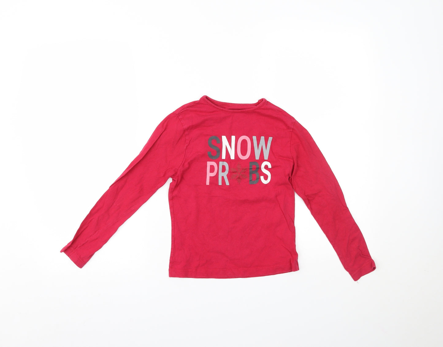 Primark Girls Red   Basic T-Shirt Size 8-9 Years