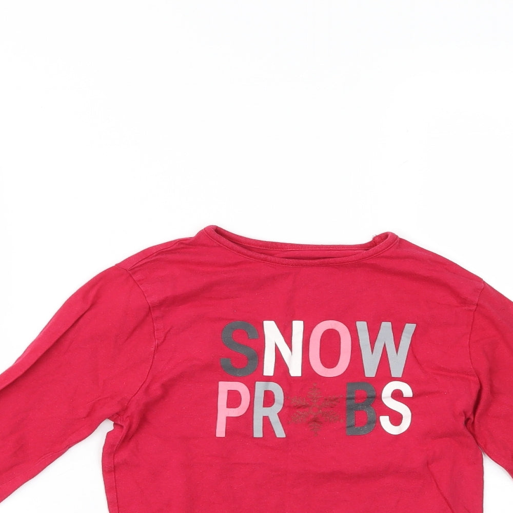 Primark Girls Red   Basic T-Shirt Size 8-9 Years