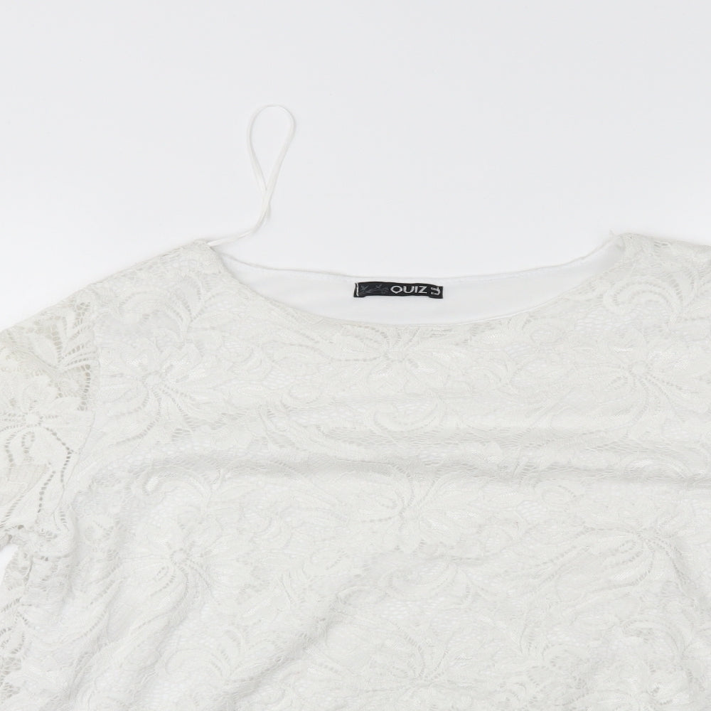 Quiz Womens White   Basic Blouse Size 12