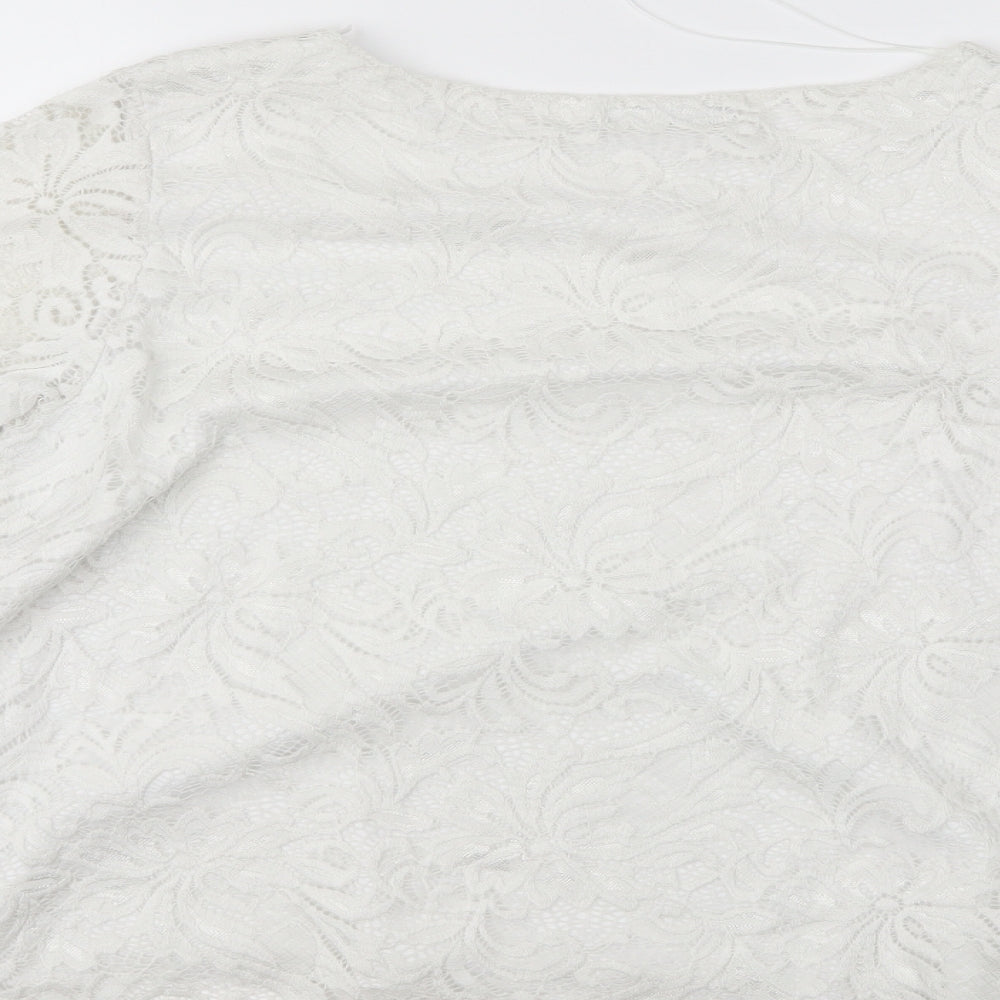 Quiz Womens White   Basic Blouse Size 12