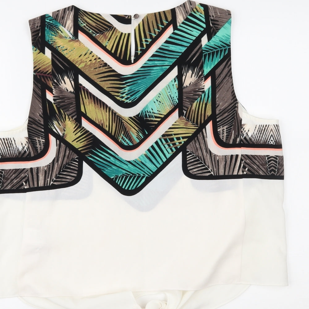 Warehouse Womens Multicoloured   Basic T-Shirt Size 16