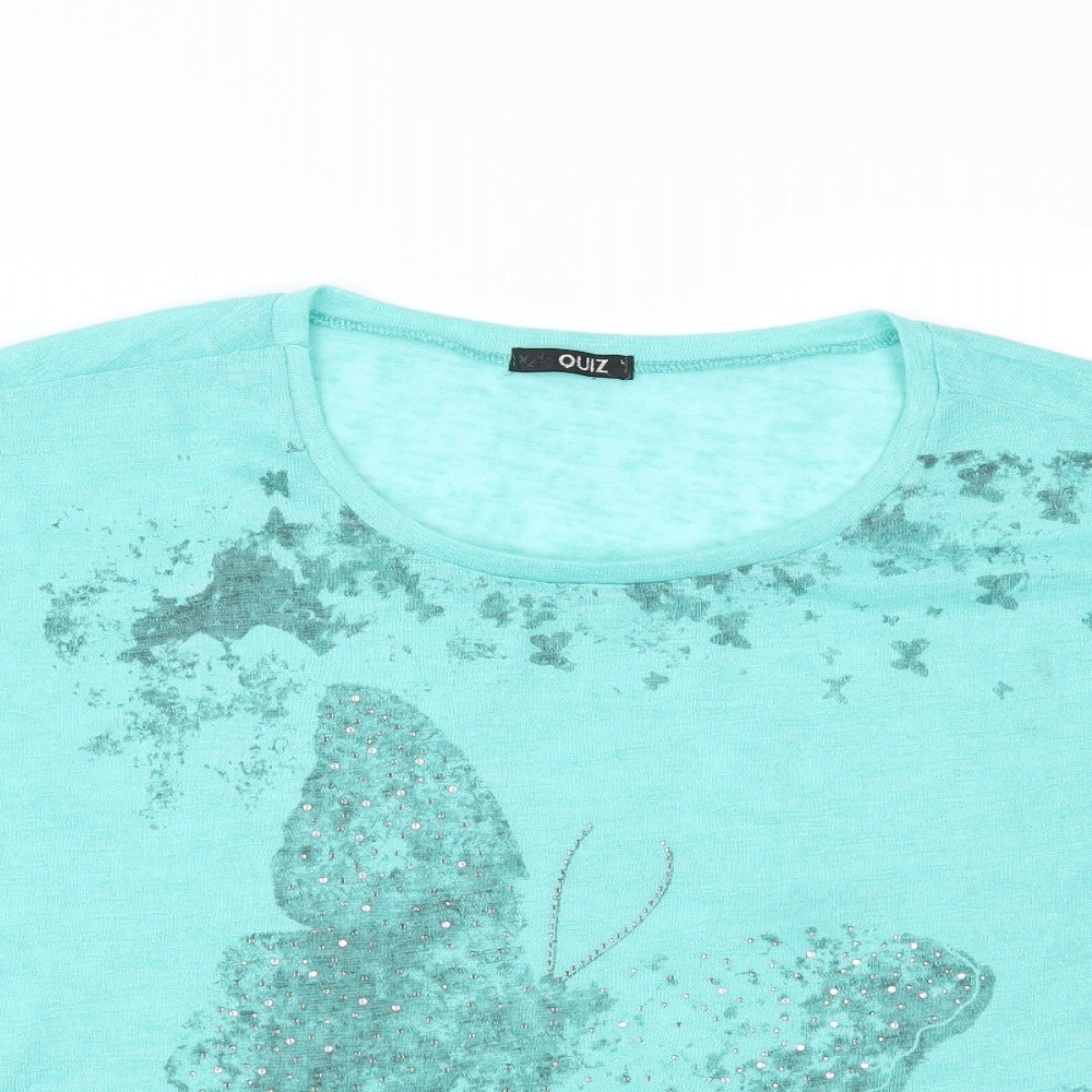 Quiz Womens Blue   Basic Blouse Size L
