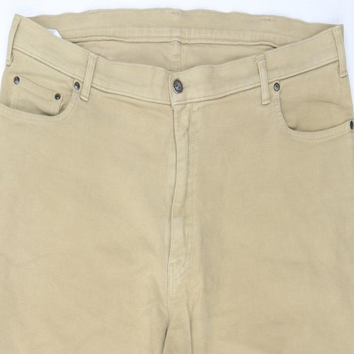 Marks and Spencer Mens Beige   Trousers  Size 44 in L31 in