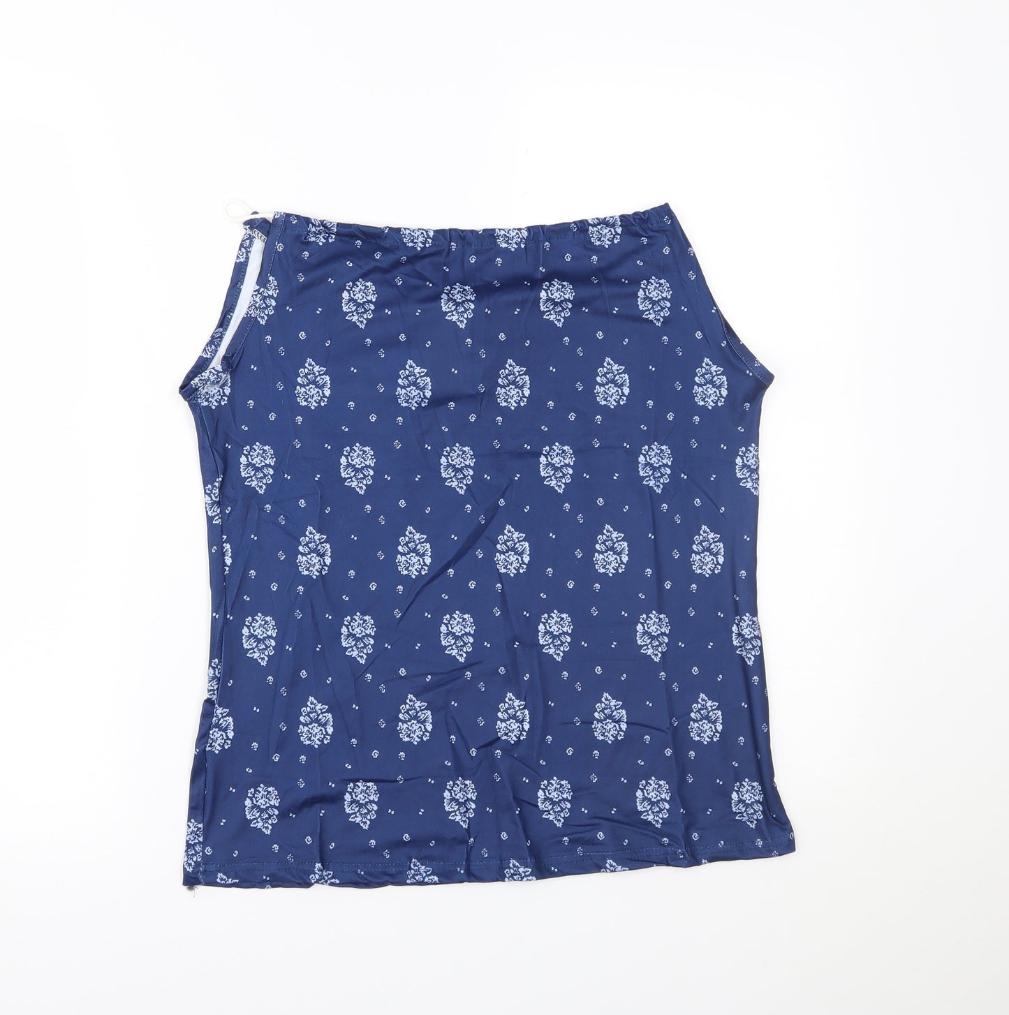 Preworn Womens Blue Paisley  Basic Tank Size S