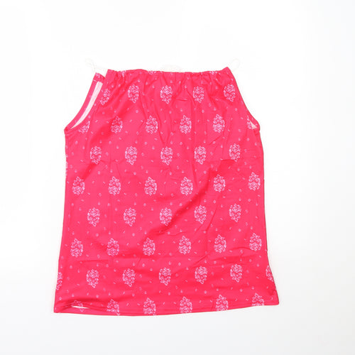 Preworn Womens Red Paisley  Basic Tank Size S
