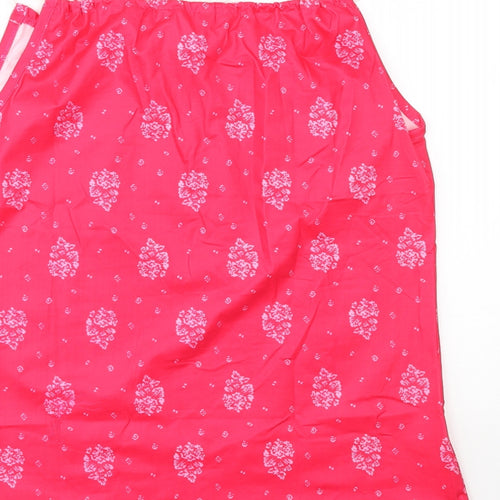 Preworn Womens Red Paisley  Basic Tank Size S