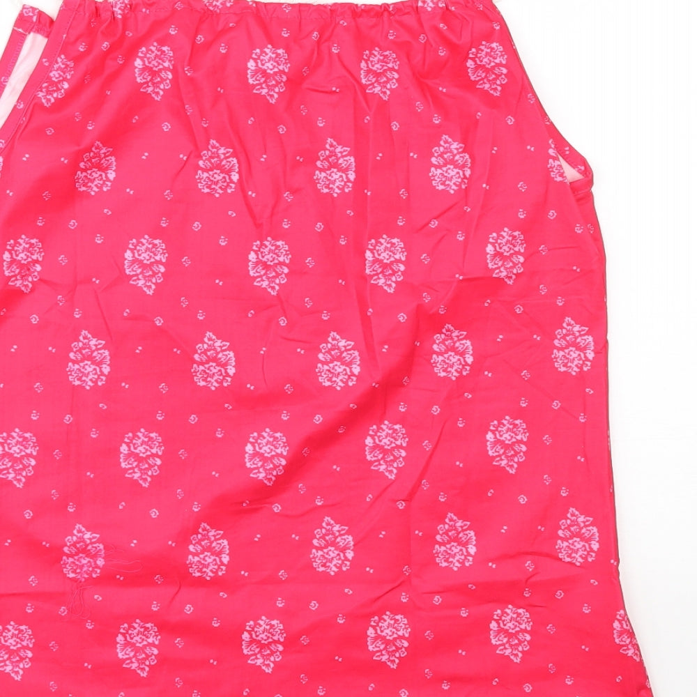 Preworn Womens Red Paisley  Basic Tank Size S