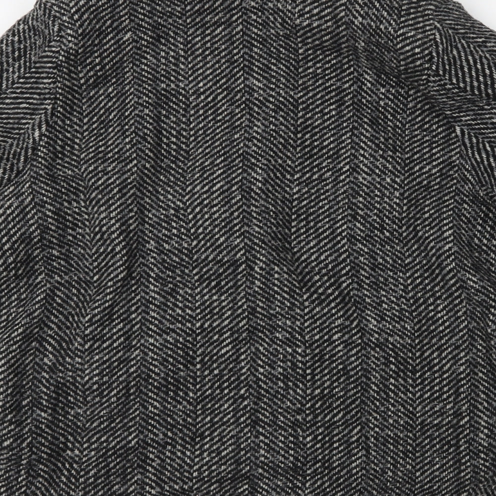 H&M Womens Grey   Overcoat Coat Size 8