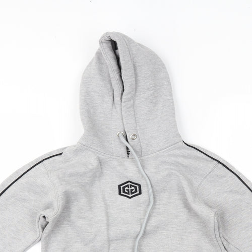 gymgarmz Womens Grey   Pullover Hoodie Size S