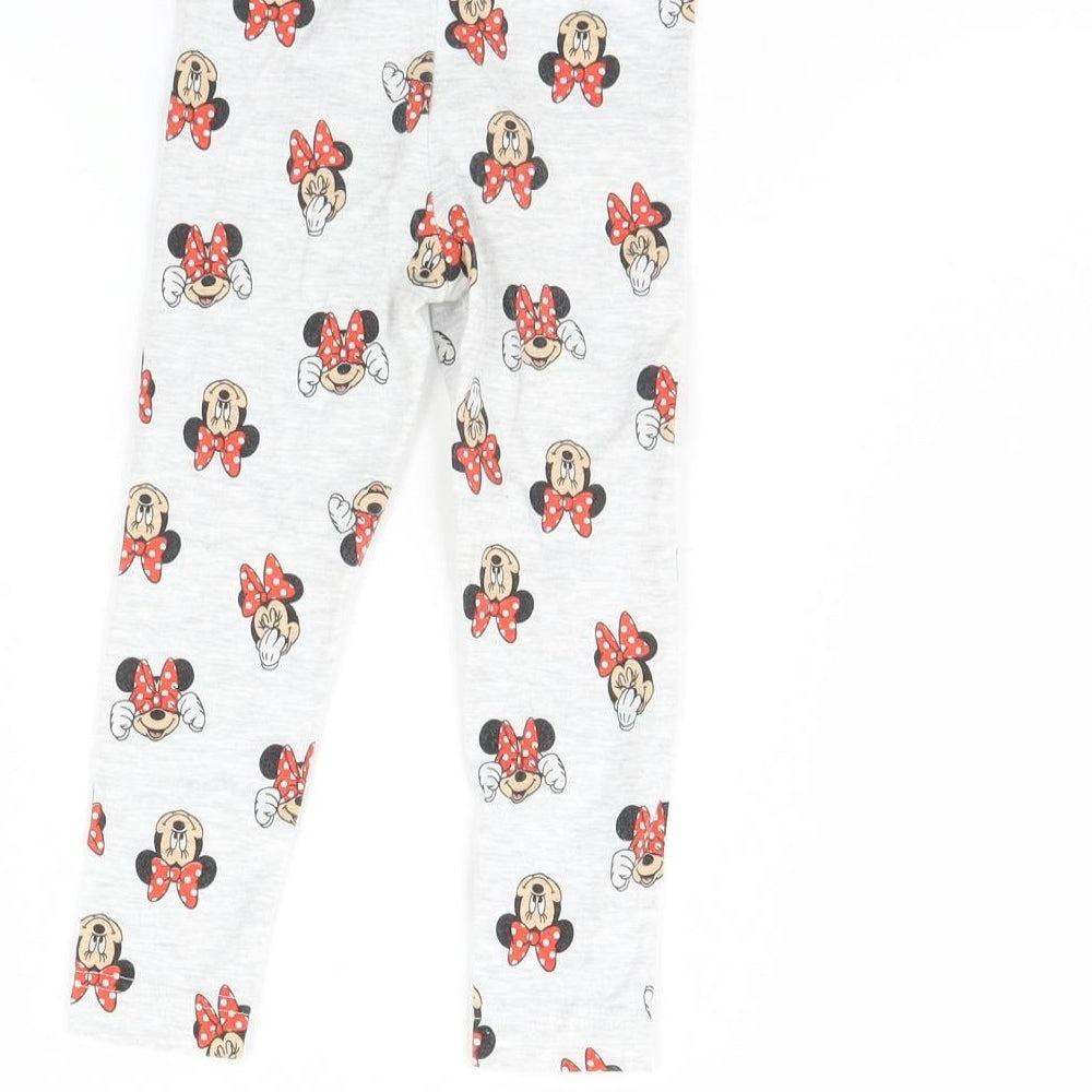 Primark Girls Grey Spotted  Capri Leggings Size 18 Months  - Minnie Mouse