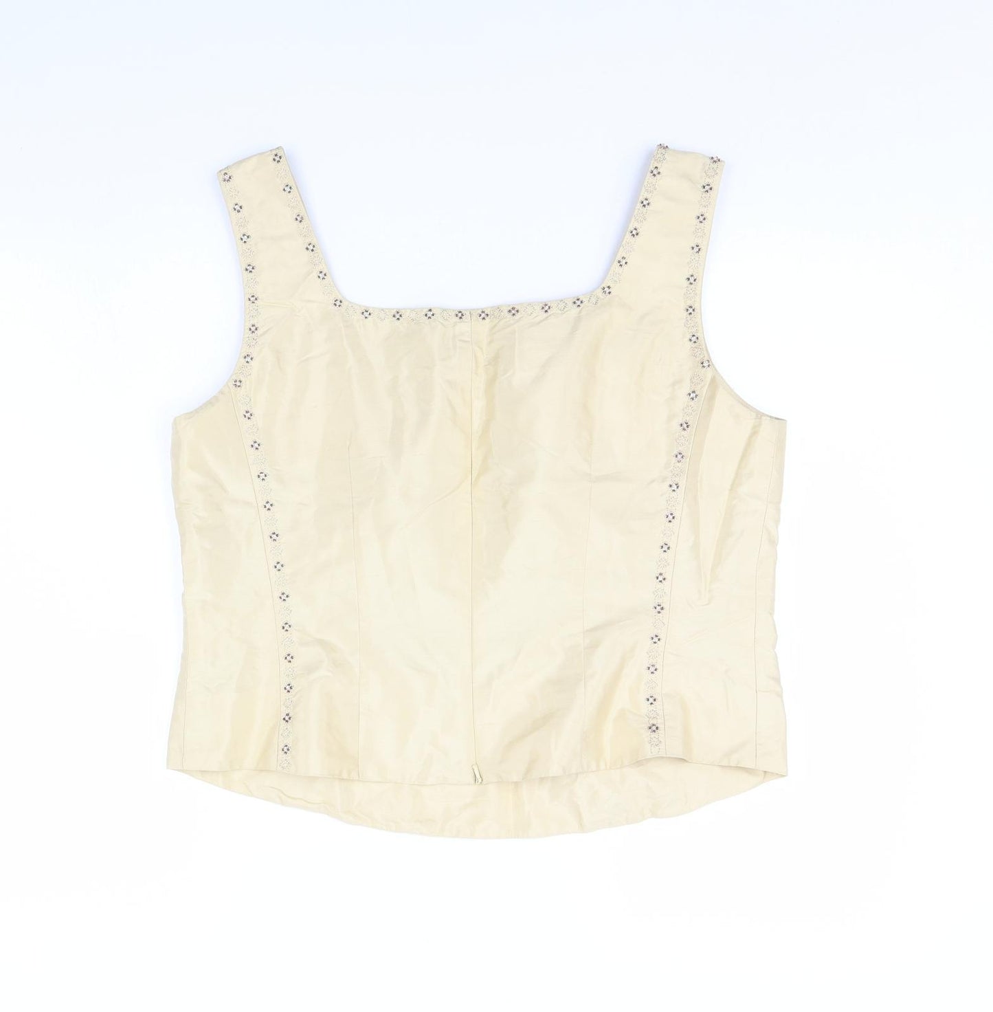 Kaliko Womens Gold   Cropped Tank Size 18