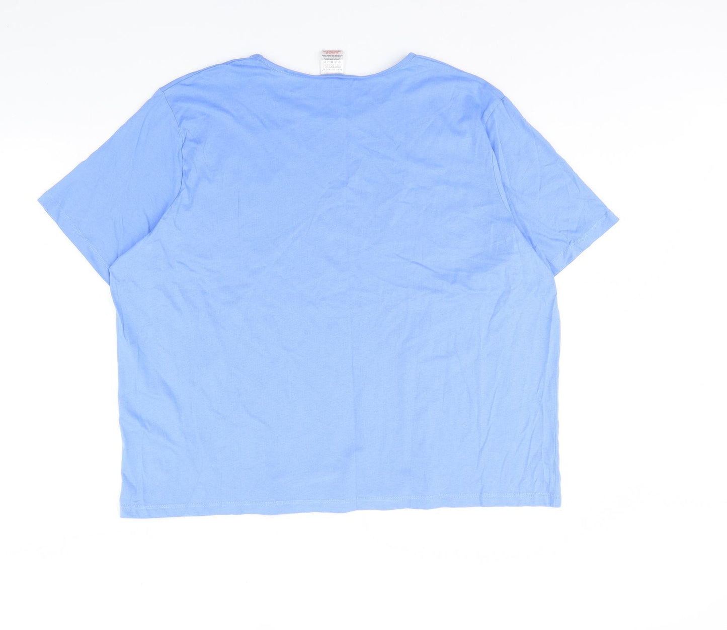 Anne De Lancay Womens Blue   Basic T-Shirt Size 26