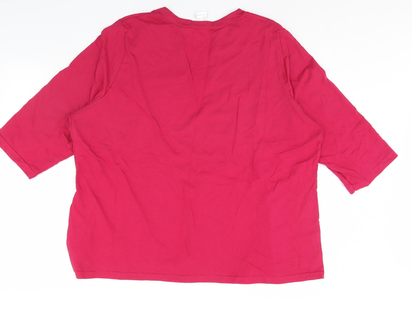 Preworn Womens Pink   Basic Blouse Size 24