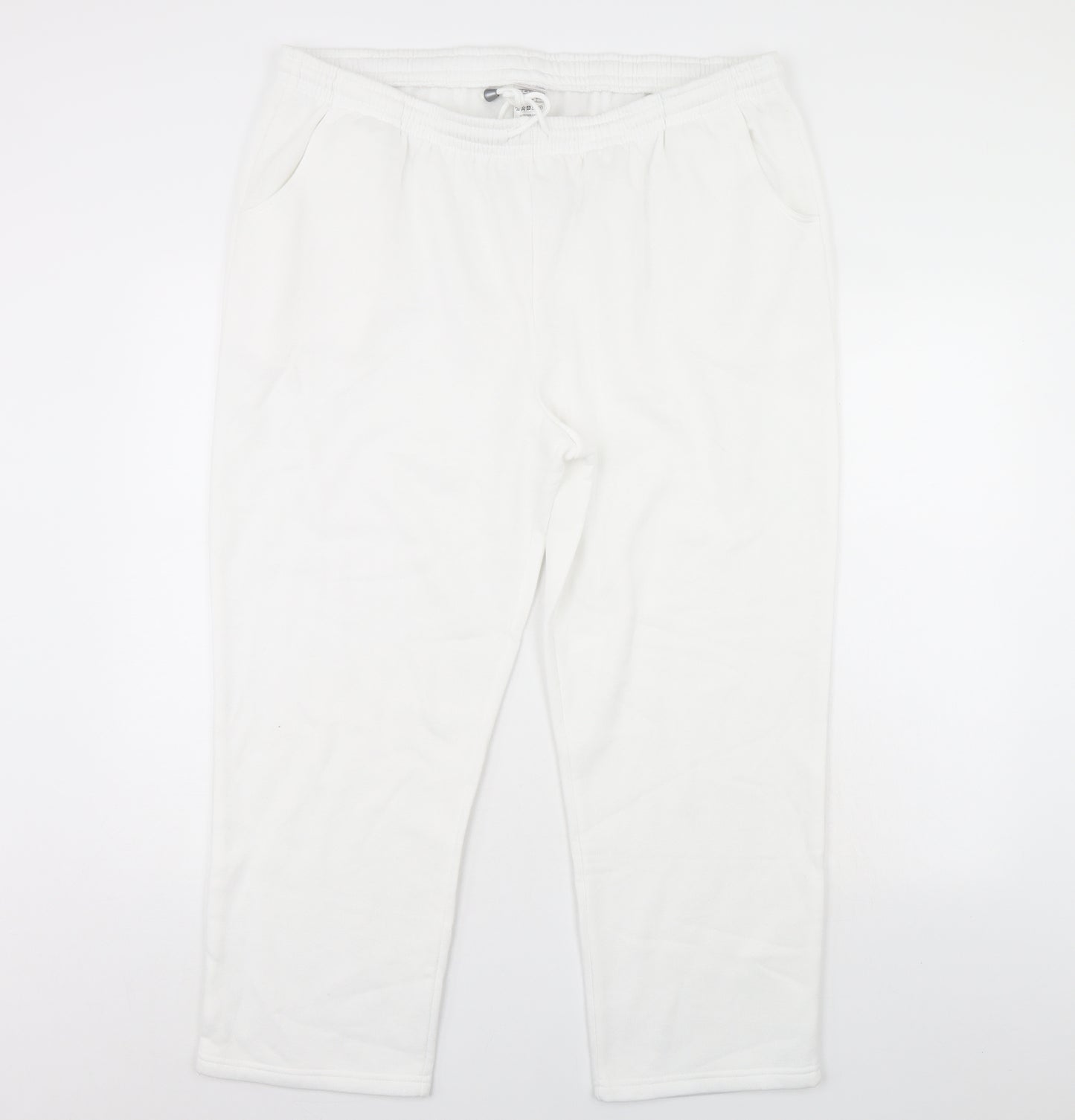 Damart Womens White   Jogger Trousers Size 22 L26 in