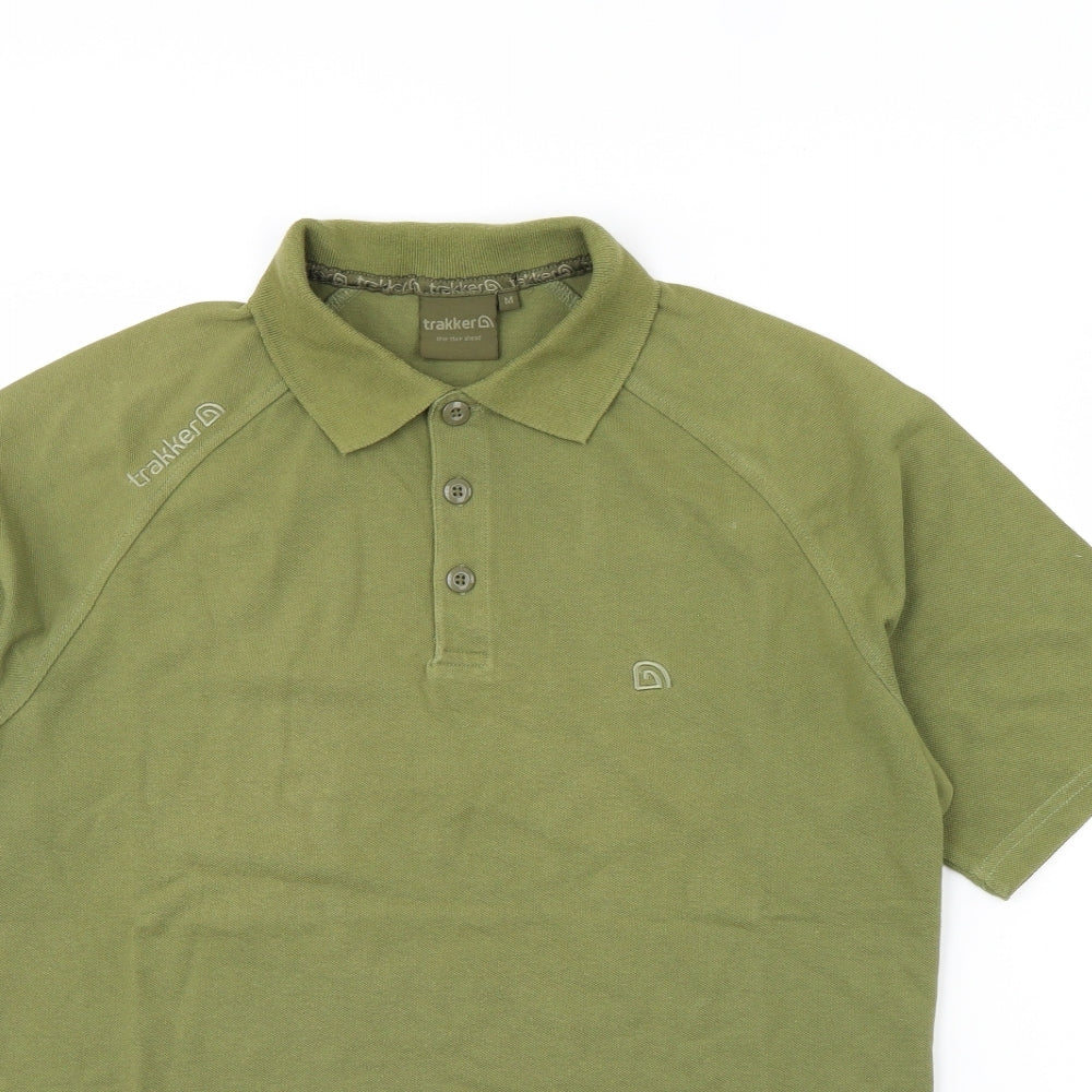 Trakker Mens Green    Polo Size M