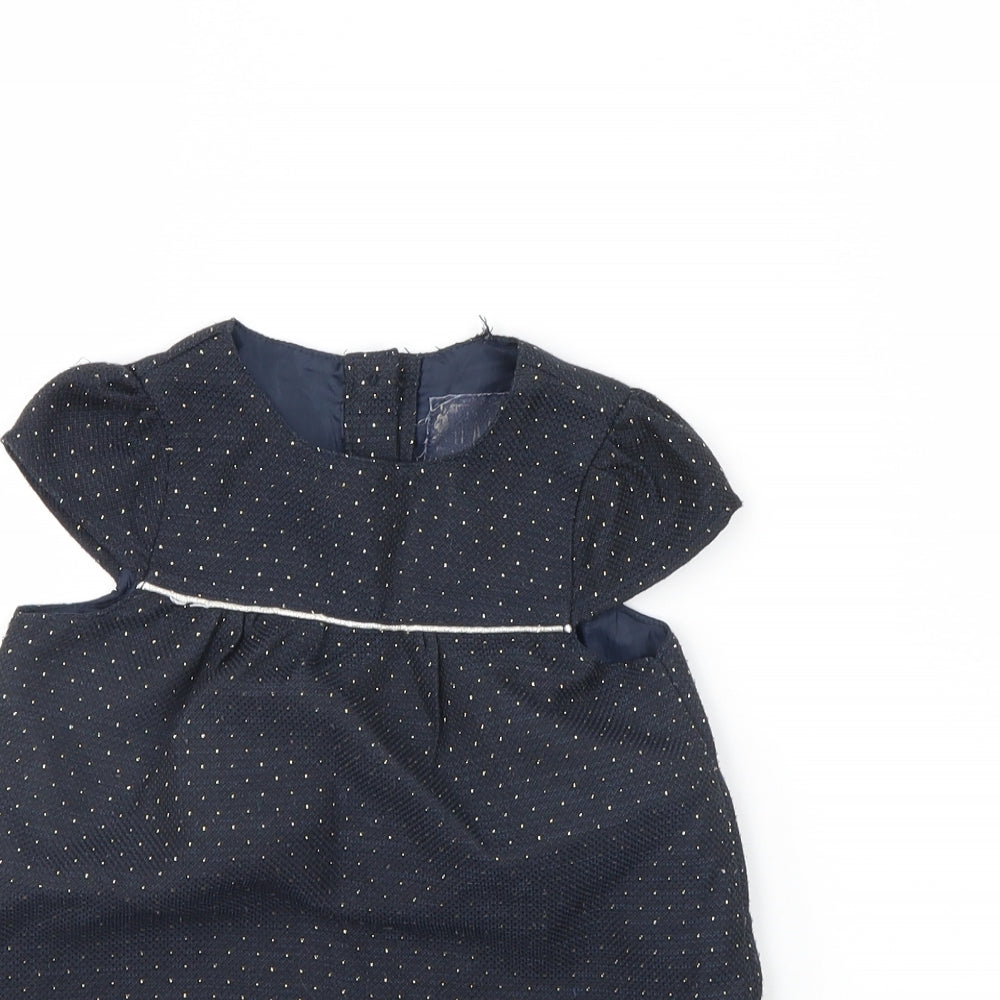 Young Dimension Girls Blue Polka Dot  Mini  Size 2 Years