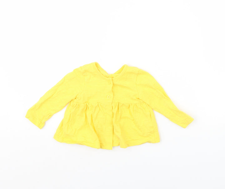 Mothercare Girls Yellow   Jacket  Size 3-6 Months