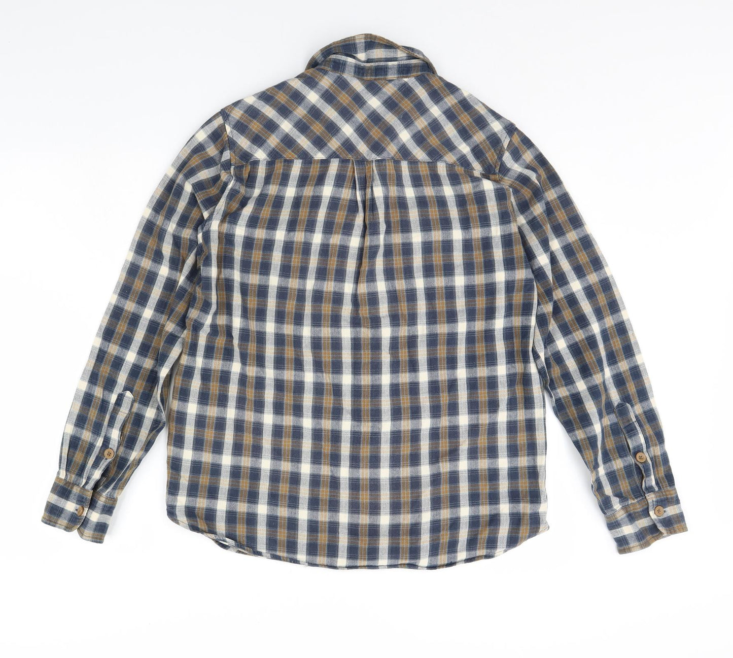 Mountain Warehouse Mens Blue Check   Dress Shirt Size L
