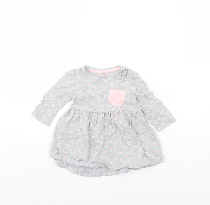 Early Days Girls Grey Spotted  Basic Blouse Size 0-3 Months