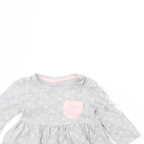 Early Days Girls Grey Spotted  Basic Blouse Size 0-3 Months