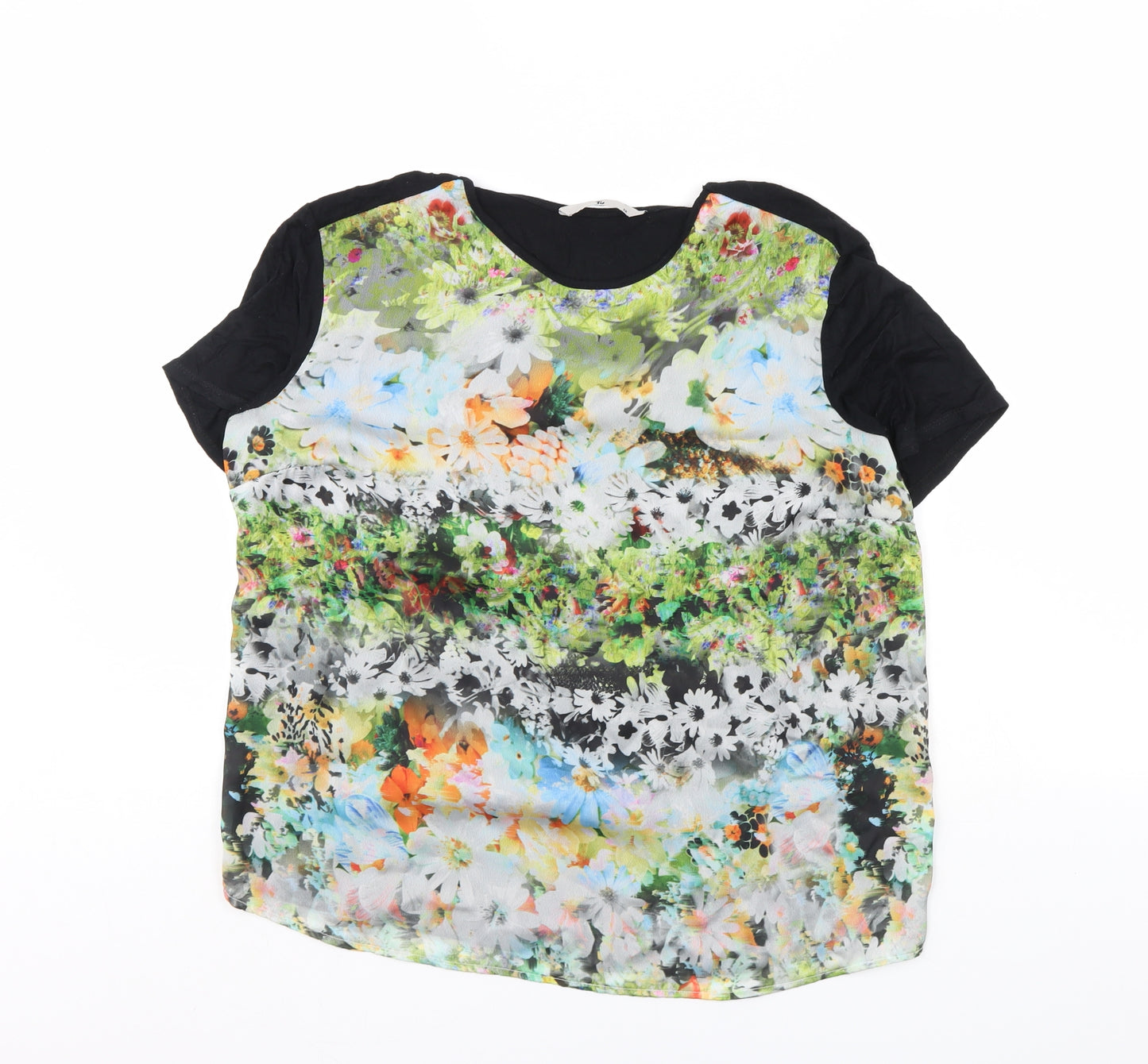 TU Womens Multicoloured Floral  Basic Blouse Size 12
