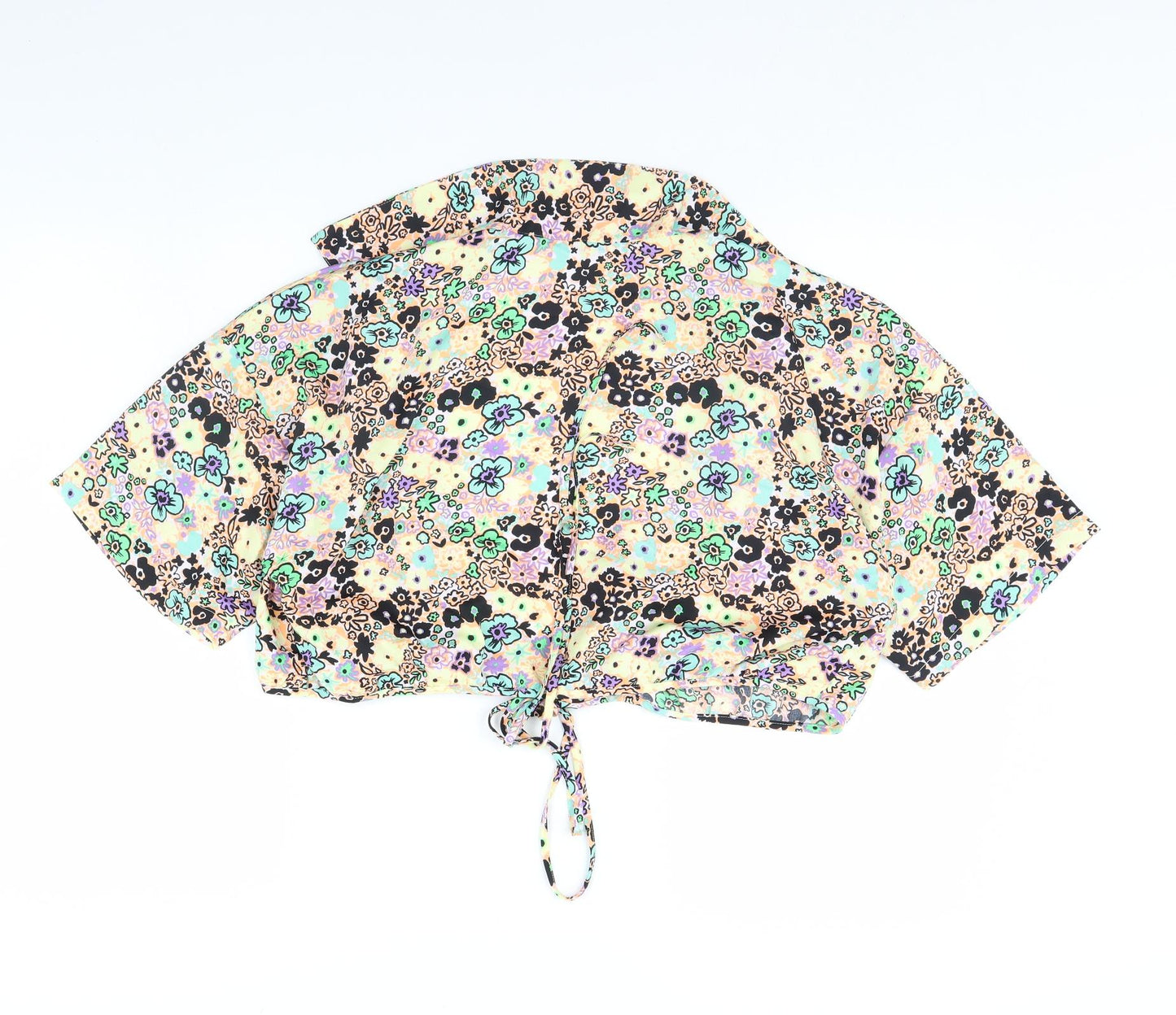 COLLUSION Womens Multicoloured Floral  Basic Blouse Size 18