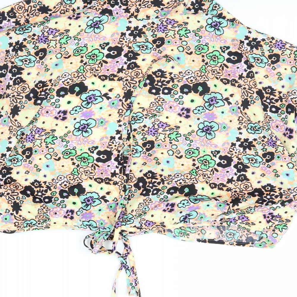 COLLUSION Womens Multicoloured Floral  Basic Blouse Size 18