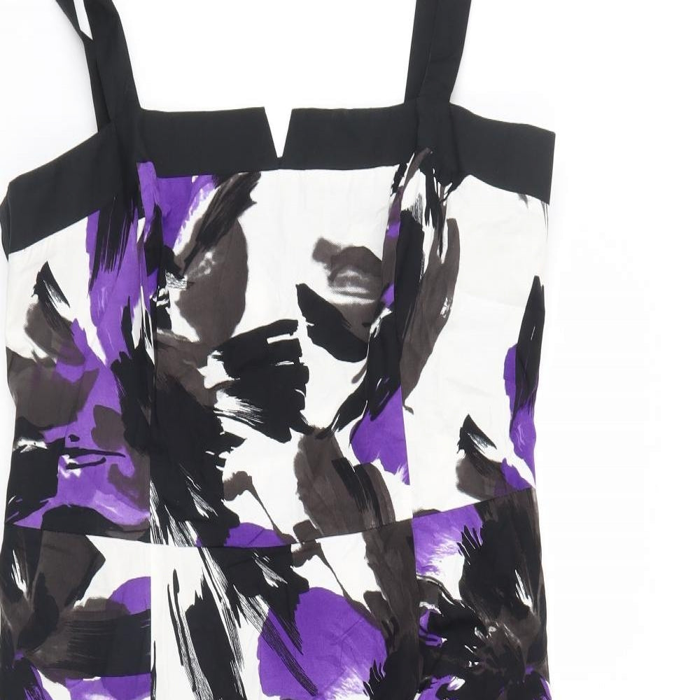 Debenhams Womens Black Floral  Shift  Size 18