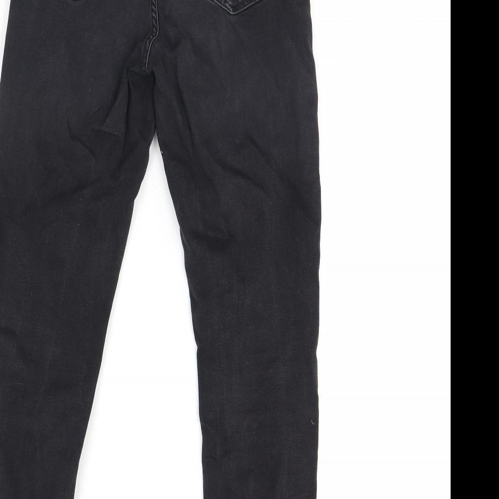 NEW LOO Womens Black  Denim Skinny Jeans Size 10 L28 in
