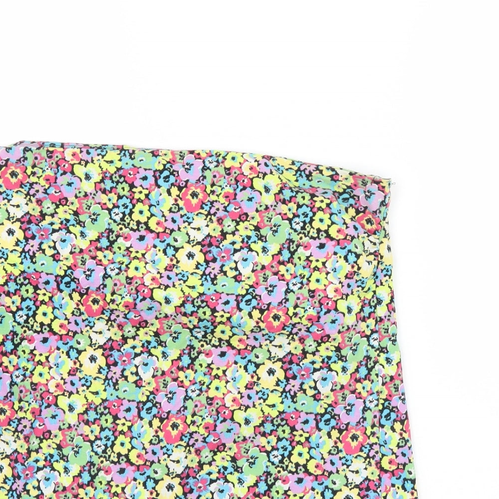 Papaya Womens Beige Floral  Basic Tank Size 18