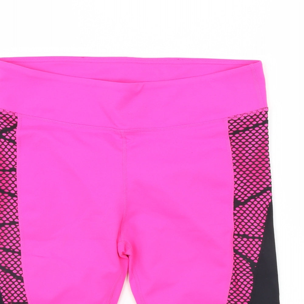Fabletics Womens Pink   Compression Shorts Size XL