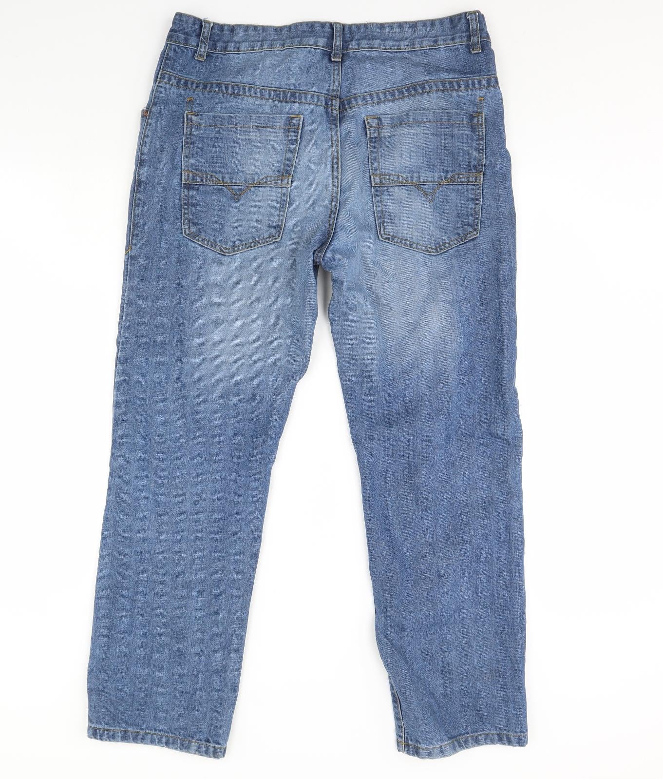 Burton Mens Blue  Denim Straight Jeans Size 34 L30 in