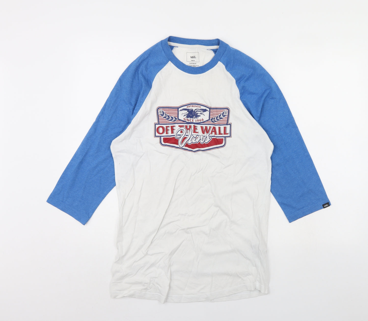 VANS Mens White    T-Shirt Size M