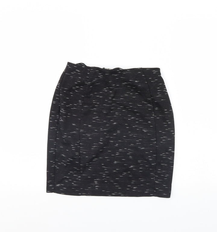 Papaya Womens Black Mini Skirt Size 8