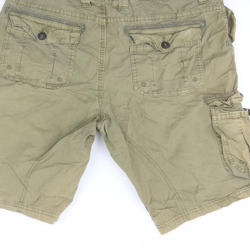 Onfire Mens Green   Chino Shorts Size 34