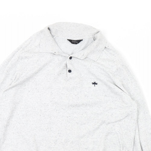 Easy Mens Grey   Henley Jumper Size M
