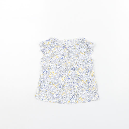 NEXT Girls White   Basic T-Shirt Size 3-6 Months