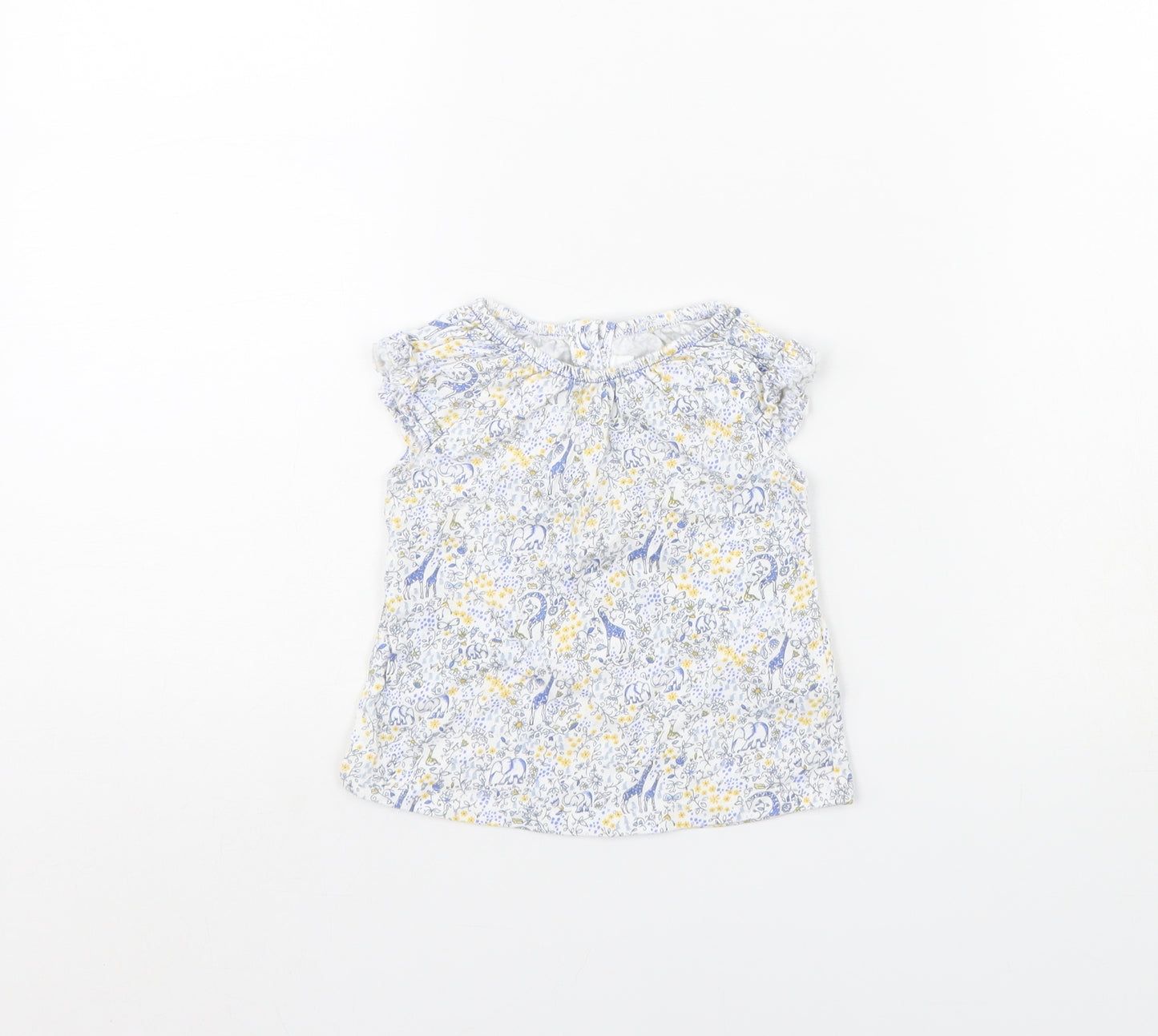 NEXT Girls White   Basic T-Shirt Size 3-6 Months