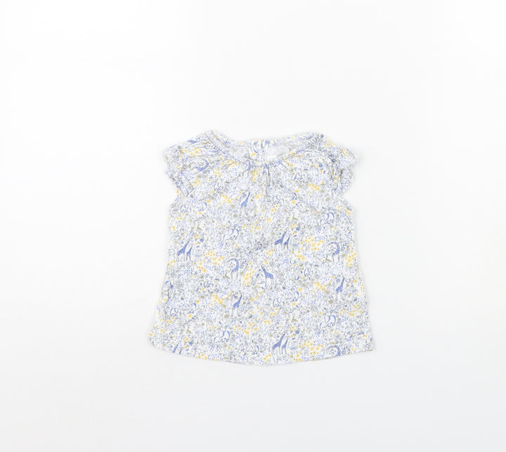 NEXT Girls White   Basic T-Shirt Size 3-6 Months