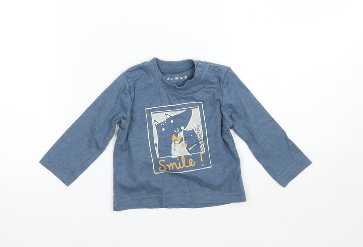 Nutmeg Boys Blue Basic T-Shirt Size 6-9 Months